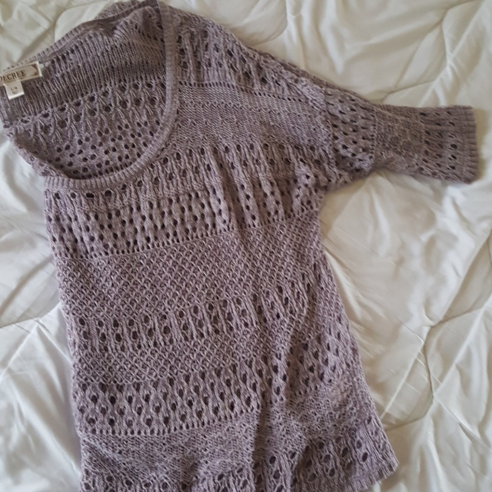 DECREE Over sized short sleeve sweater